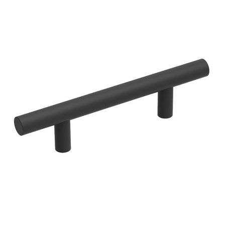 HERITAGE DESIGNS Contemporary Bar Pull 3 Inch Center to Center Matte Black Finish, 10PK R077744MBX10B